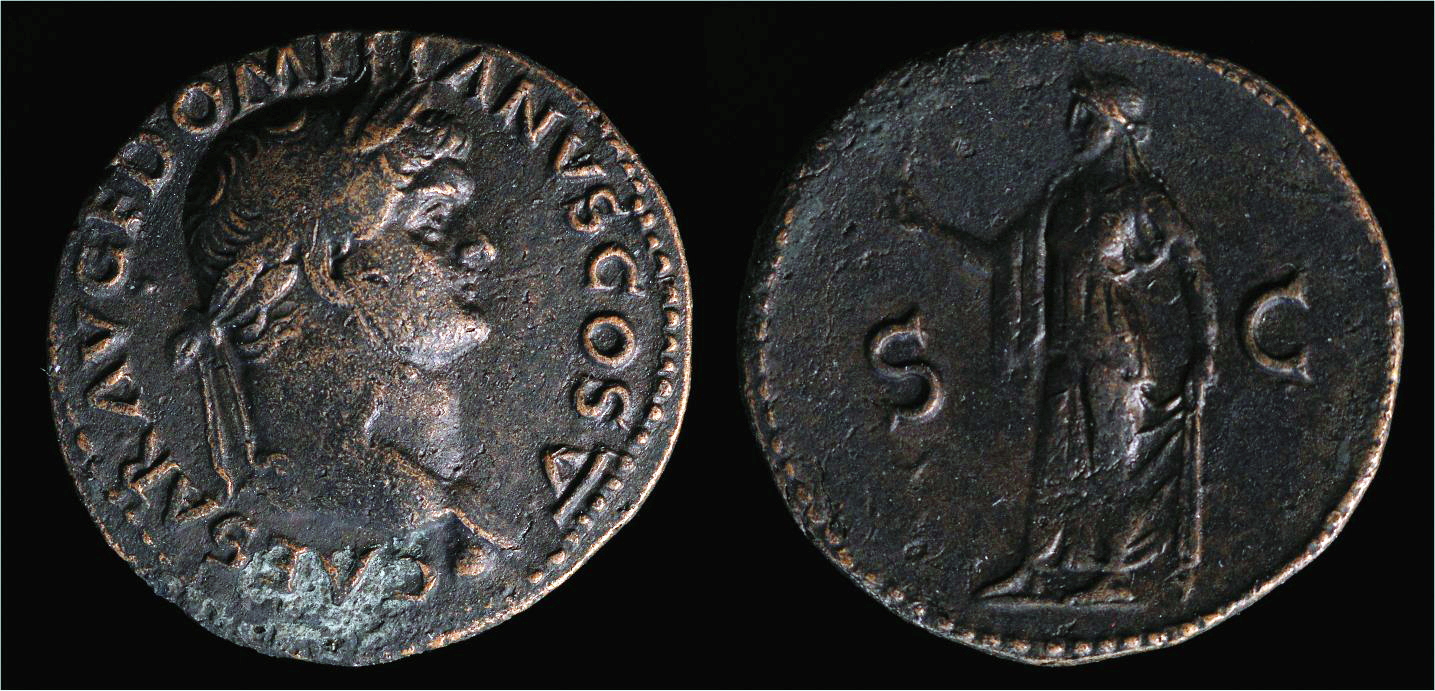 Domitian As Specs holding flower RIC 1053.jpg