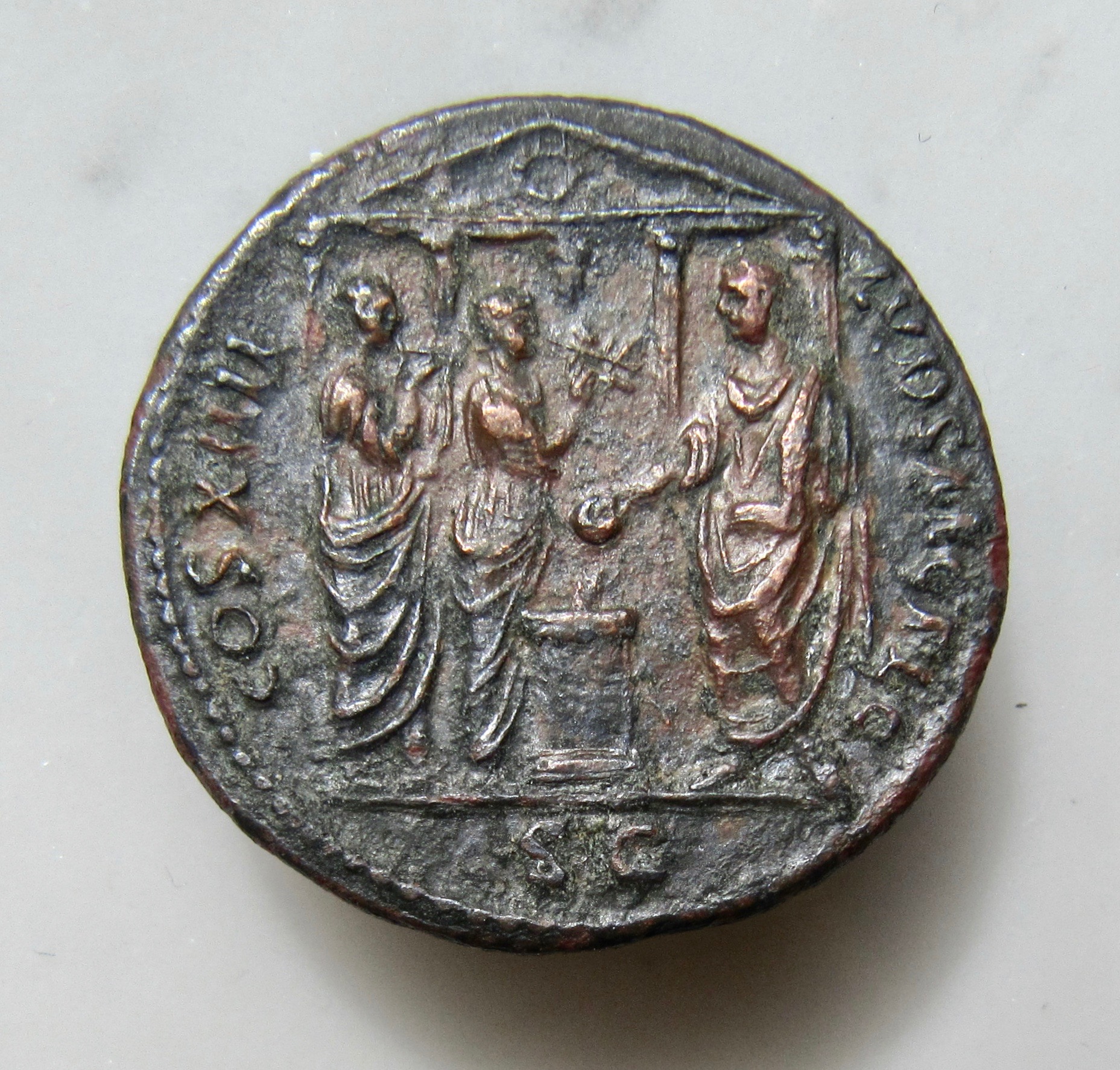 Domitian dupondius - LUDI SAECULARES - REV - OKP - 1.jpg