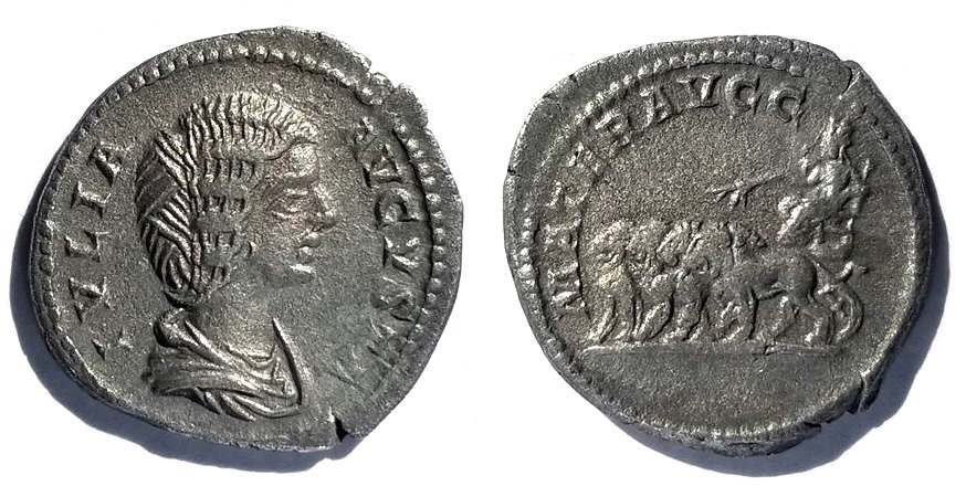 Domna MATER AVGG Cybele Lion Quadriga Denarius A.jpg