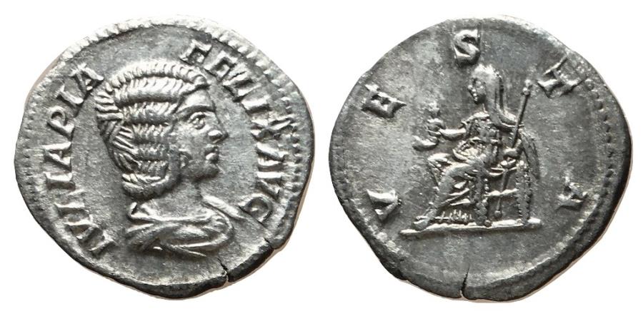 Domna VESTA seated with simpulum and scepter denarius.jpg
