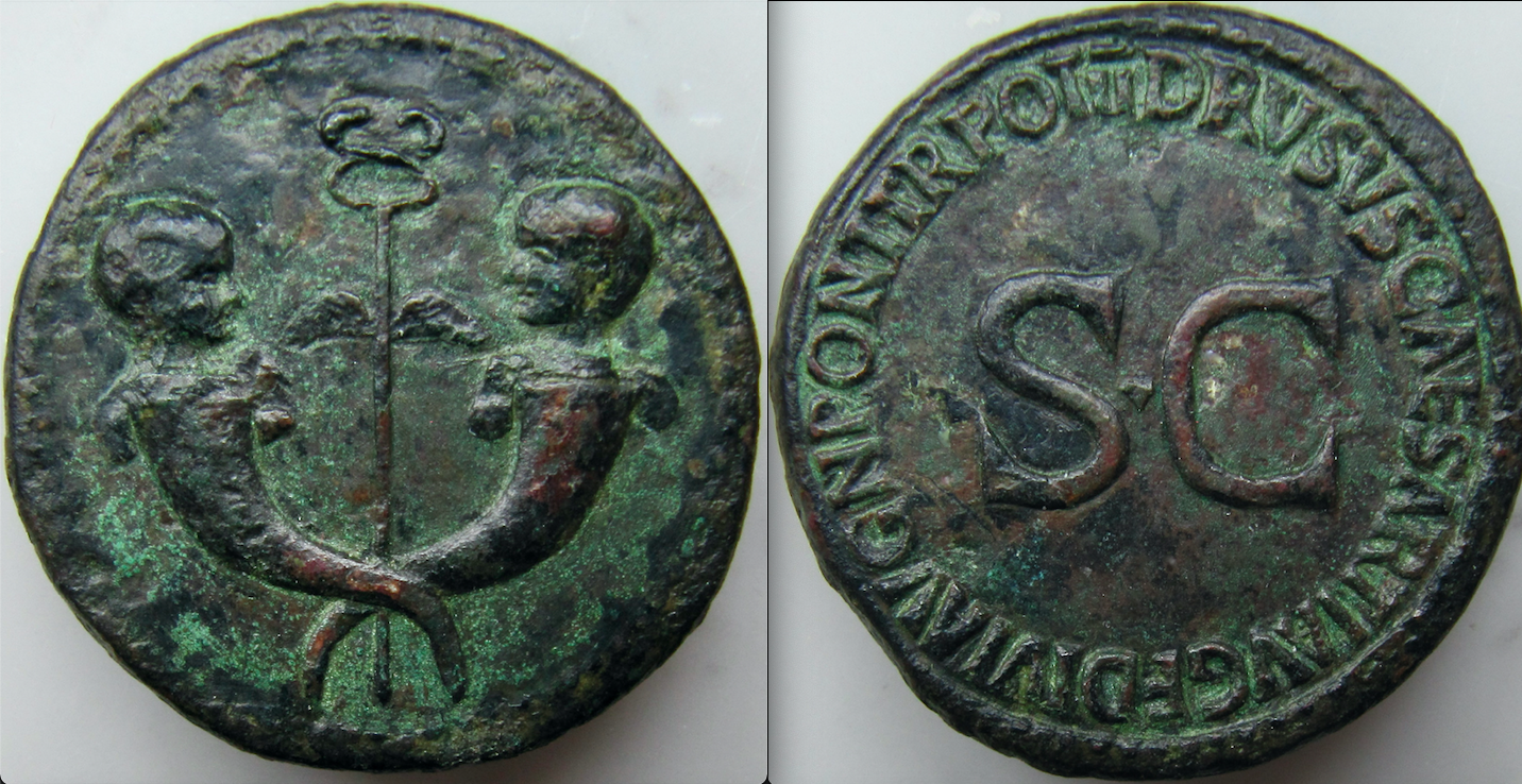 DRUSUS Caesar Sestertius under Tiberius - Caduceus - OBV:REV - GP - NEW - 2021.png