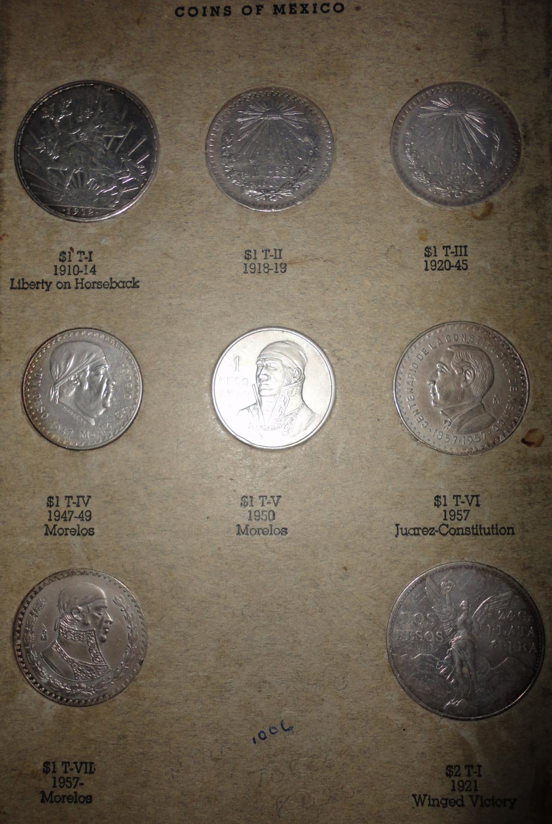 What are the coins of Mexico?