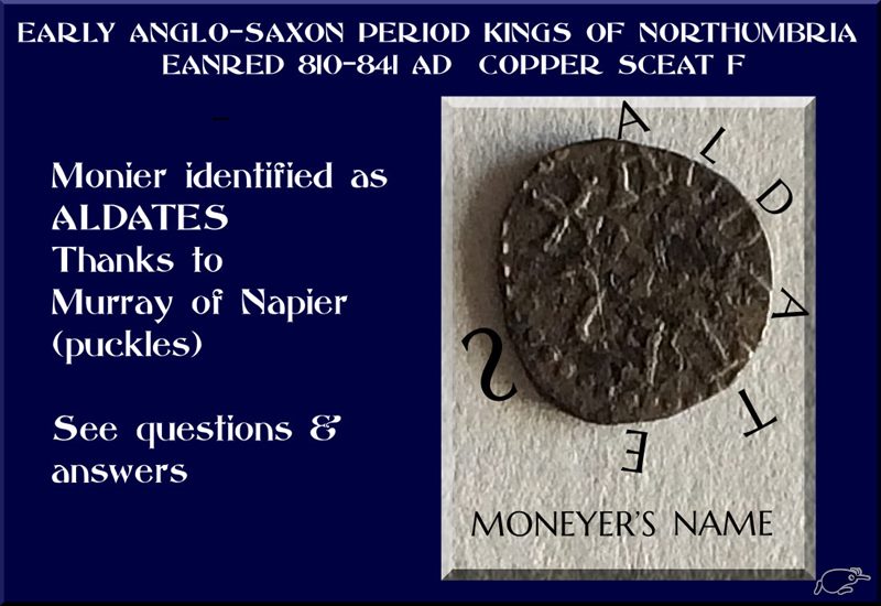 Eanred of Northumbria and Moneyer 810 -841 Styca $51.00 28.8.16 TM1146594320.jpg