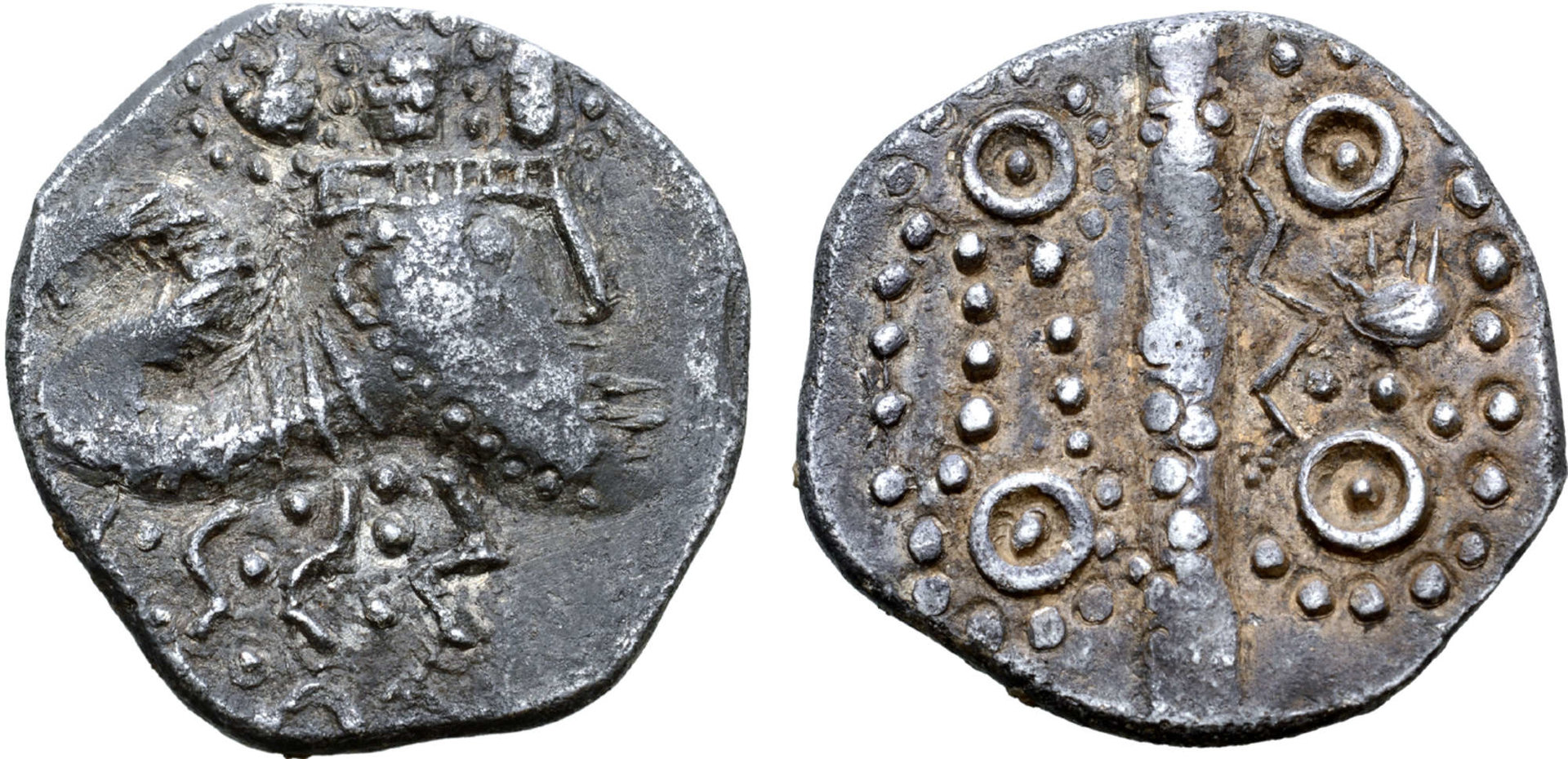 Eastern Celts Imitation Tetradrachm of Thasos, Roma 68.jpg