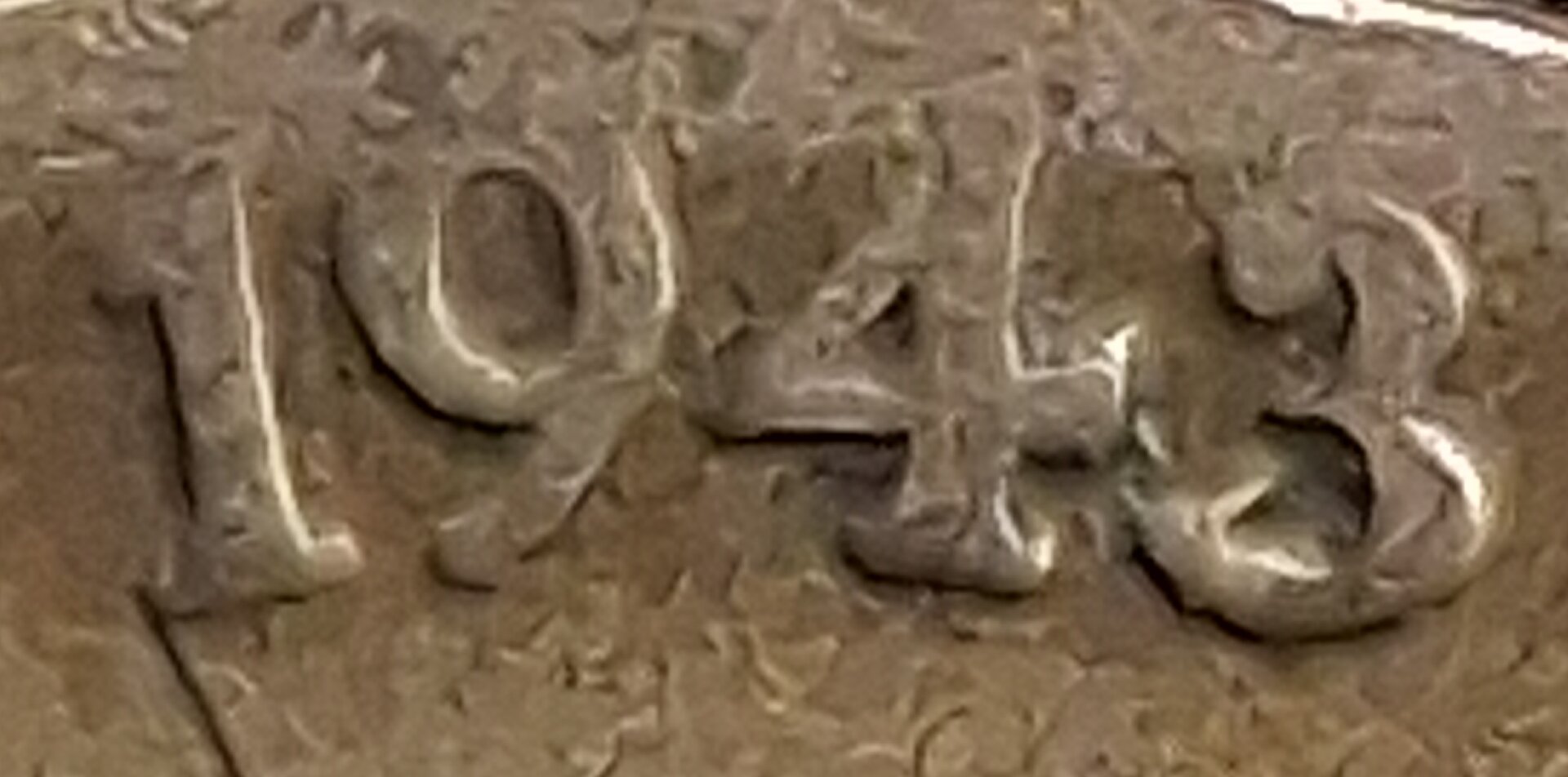 eBay #253 - 1943 over 2 Nickel - Obverse close up.jpg