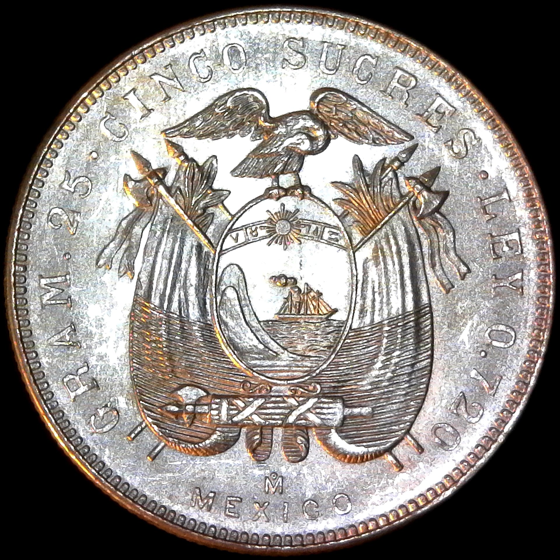 Ecaudor 5 Sucres 1944 rev.jpg