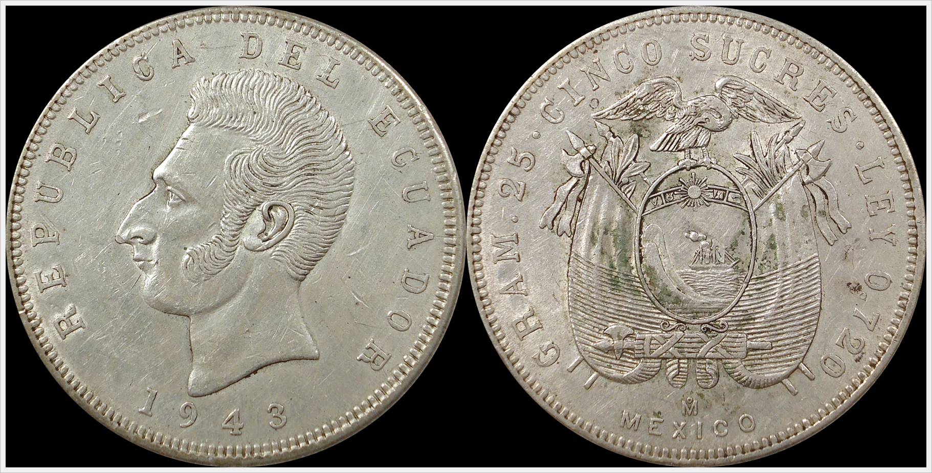 Ecuador 1943 5 Sucres.jpg