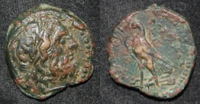 Egypt Ptolemy II 285-274 BC AE 17mm Eagle Cornuc SV 762.jpg