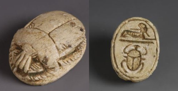 Egypt SCARAB Middle Kingdom 2065-1650 BCE Scarabaeus Sphinx.jpg