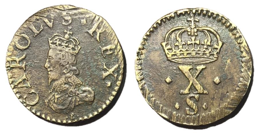 England, Charles I double crown coin weight.jpg