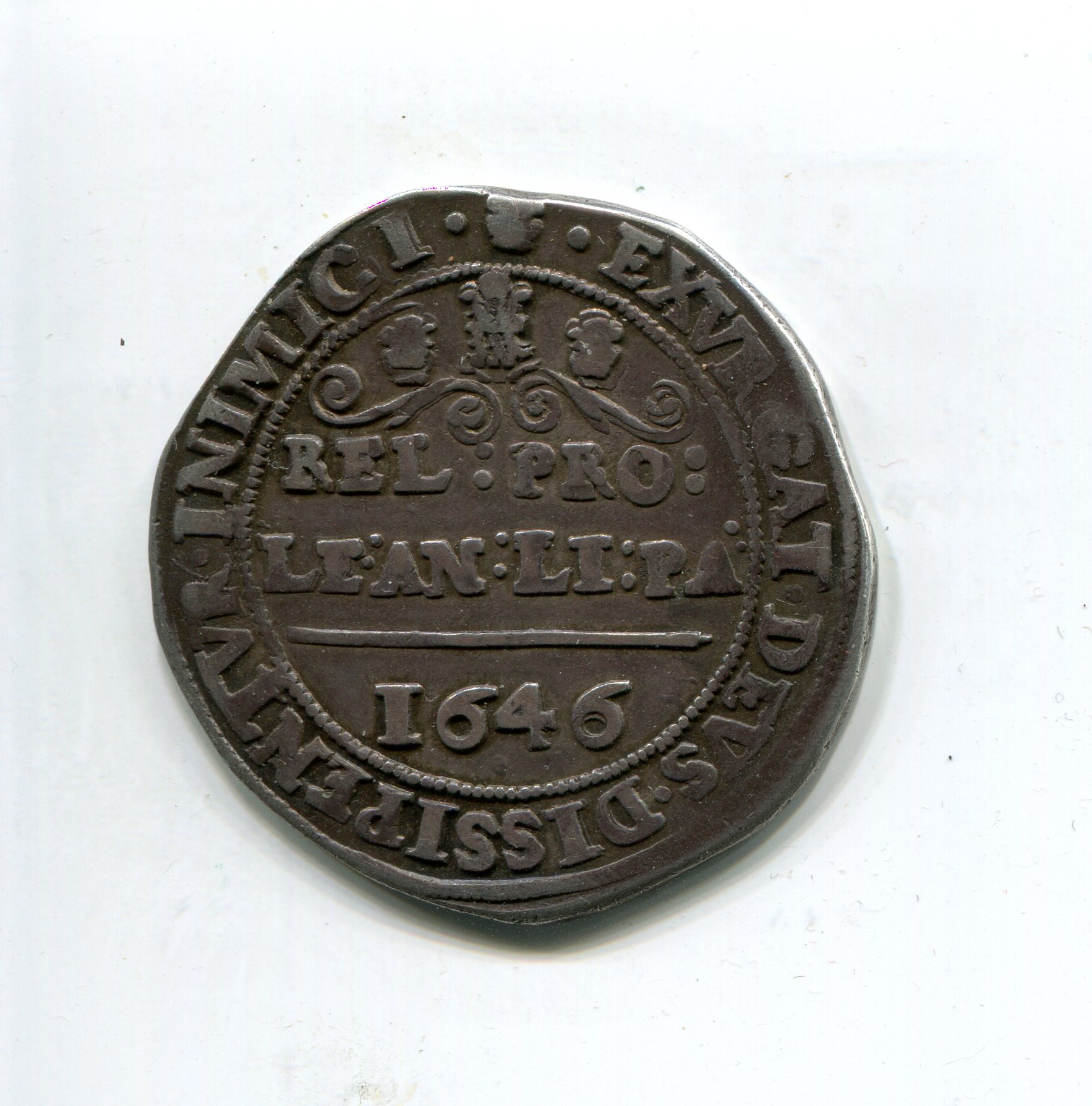 England Chas I Halfcrown 1646 Bridgnorth query LD rev  808.jpg