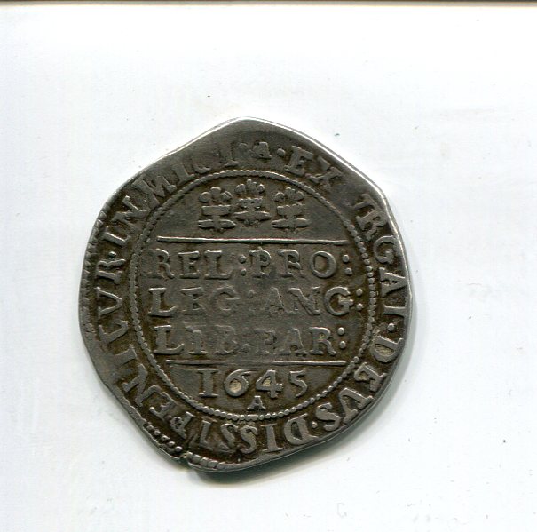 England Chas I Shilling 1645 A mm Ashby  LD rev  804.jpg