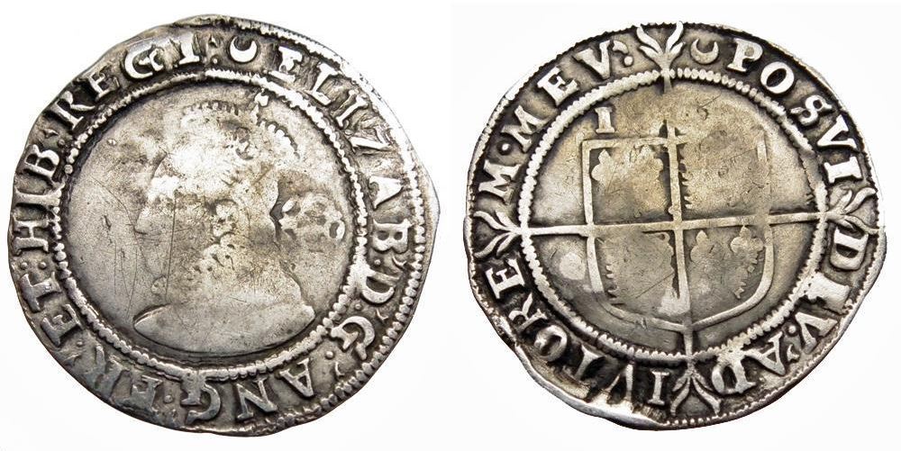 England - Elizabeth 1 AR Sixpence 3rd-4th issue crescent mintmark Obv-Rev.JPG