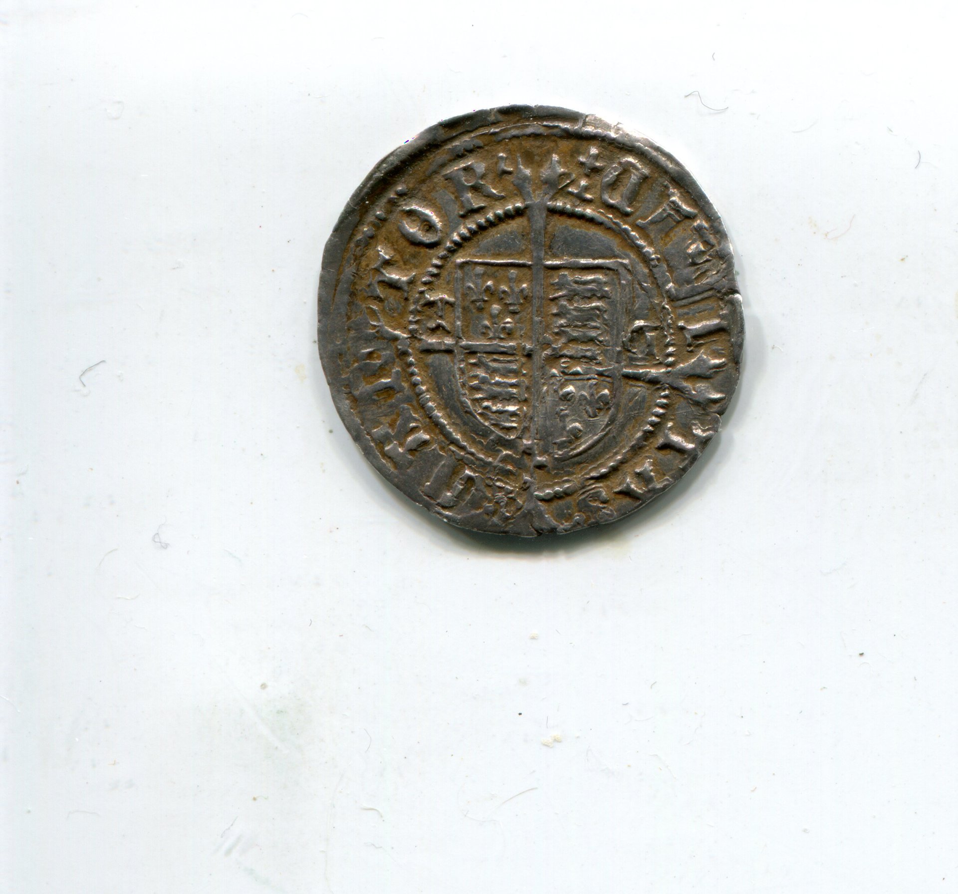 England Henry VIII Half Groat Canterbury TC  nd 1526-44 rev 598.jpg