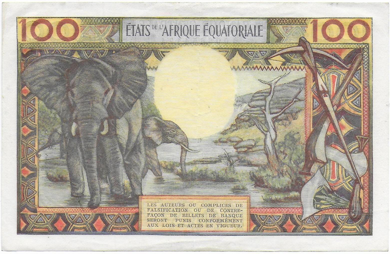 Equatorial African States 100 francs back.jpg