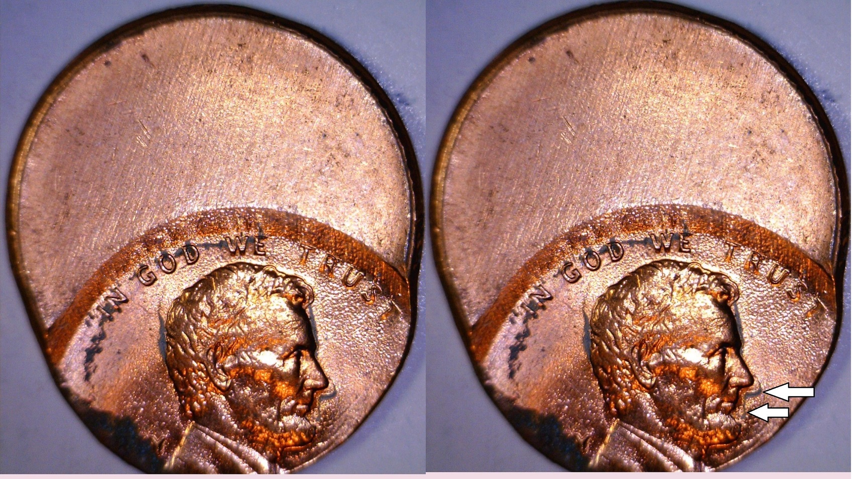 ERROR Looks Double Struck Off Center Lincoln Cent Ch-Bu O-C #ZZ.jpg