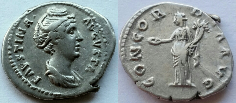 Fausina senior denarius lifetime concordia.jpg