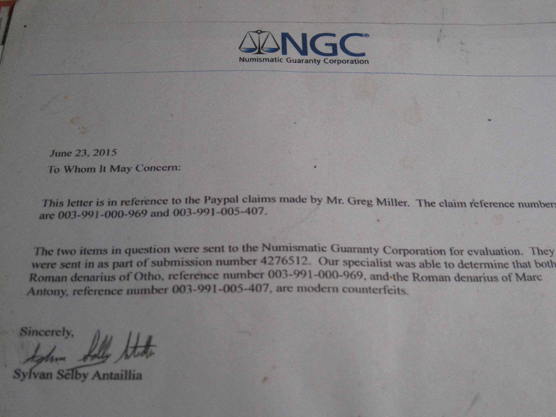 FAUSTA NGC LETTER 005.JPG
