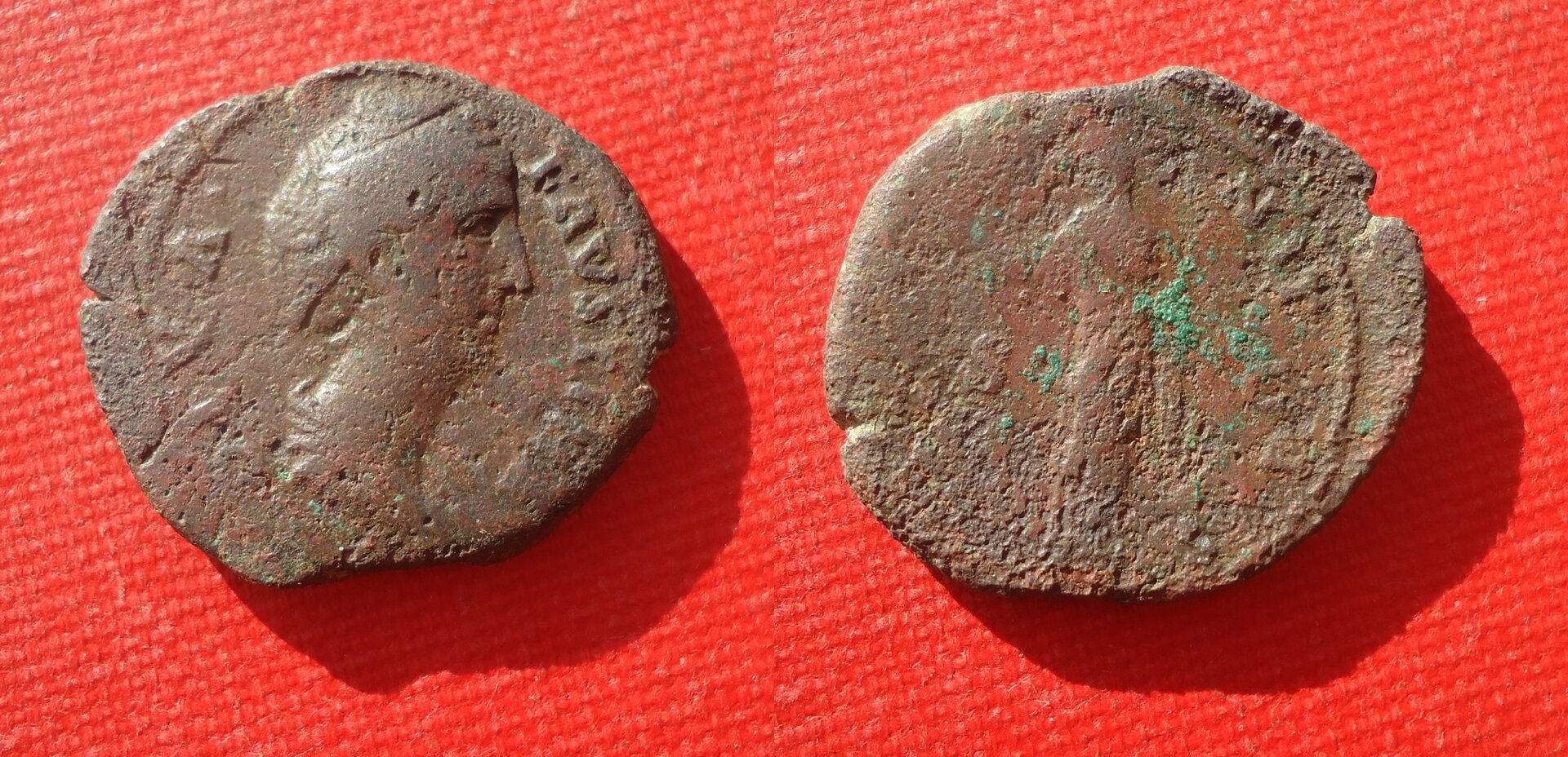 Faustina I - Dupondius Juno Nov 2019a (0).jpg