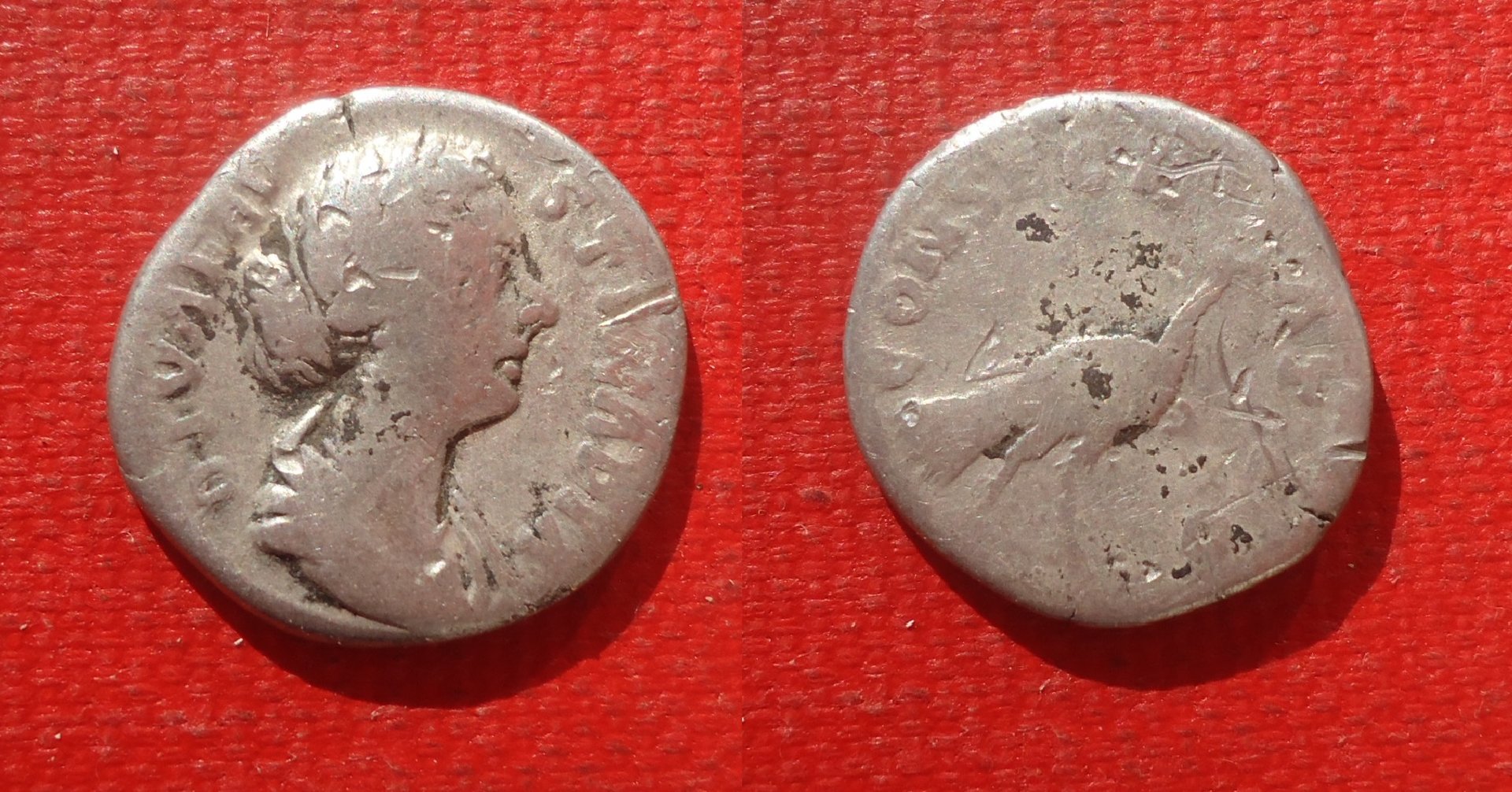 Faustina II - Denarius peacock Oct 2019 (0).jpg