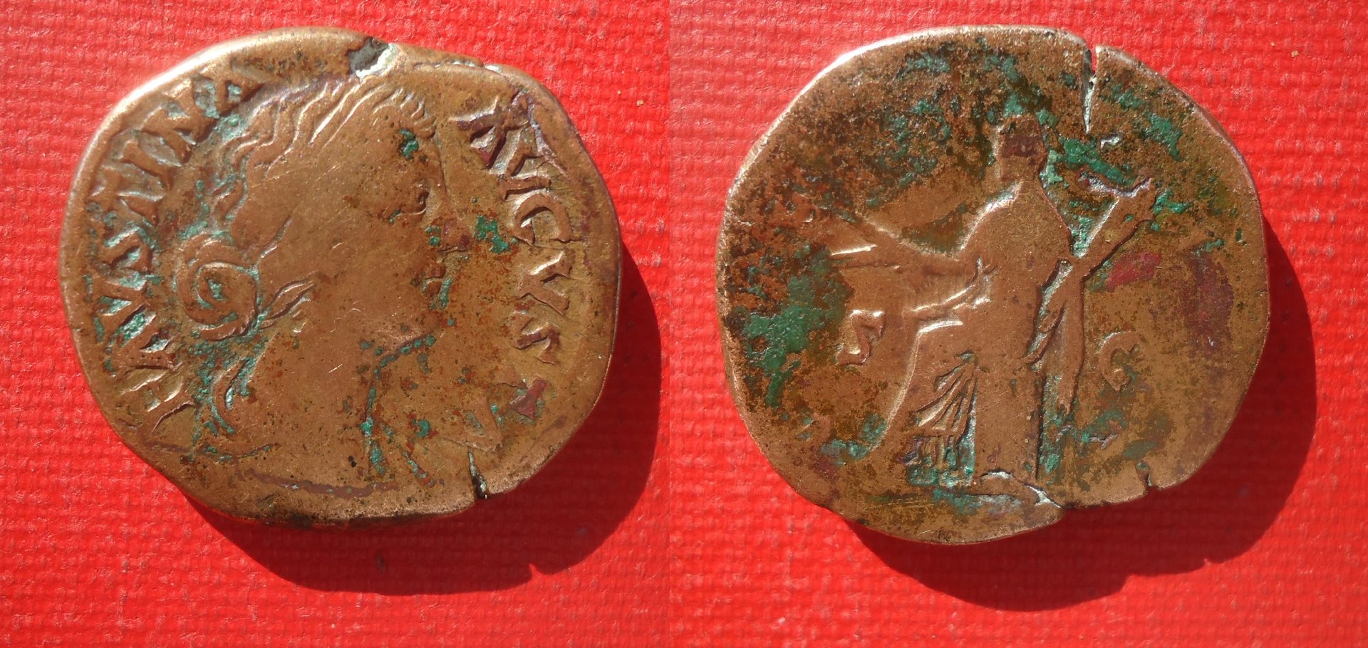 Faustina II - Sestertius Ceres seated Mar 2020 (2).jpg