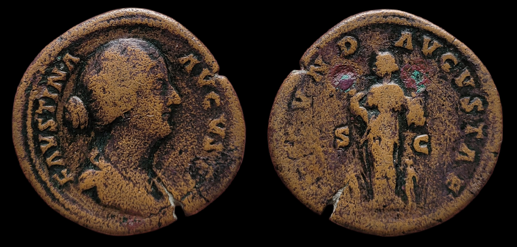 Faustina II, Sestertius, FECVND AVGVSTAE.png