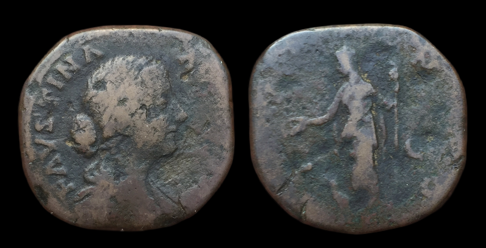 Faustina II, Sestertius Juno.png