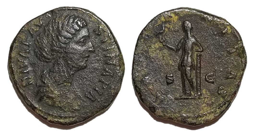 Faustina Jr AETERNITAS standing sestertius.jpg