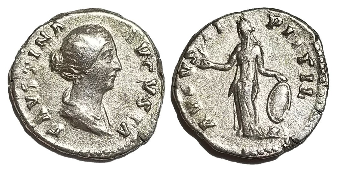 Faustina Jr AVGVSTI PII FIL Venus denarius.jpg