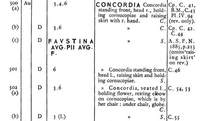 Faustina Jr CONCORDIA denarii RIC listings.JPG