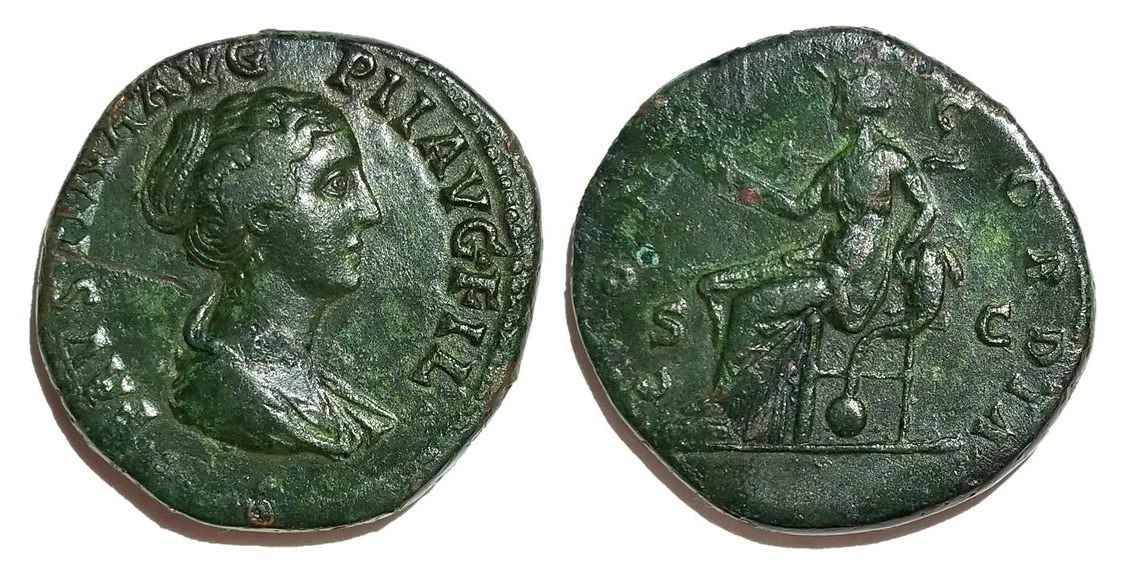 Faustina Jr CONCORDIA S C seated sestertius.jpg