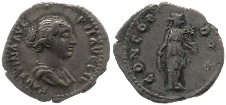 Faustina Jr CONCORDIA standing denarius BMC.jpg