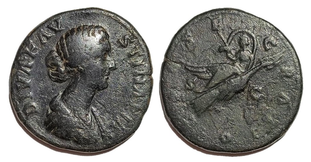 Faustina Jr CONSECRATIO S C flying peacock sestertius.jpg