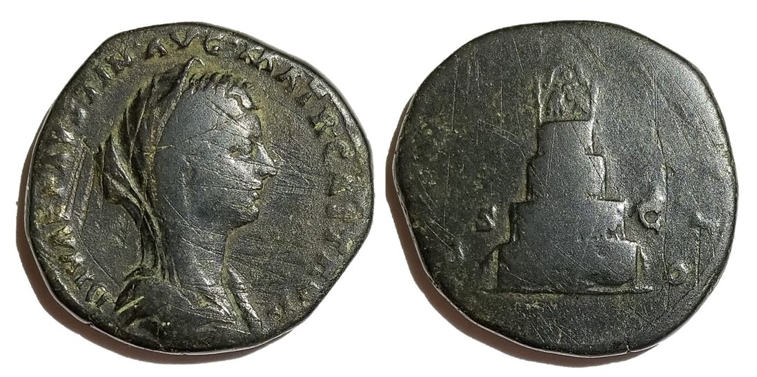 Faustina Jr CONSECRATIO S C funeral pyre sestertius.jpg