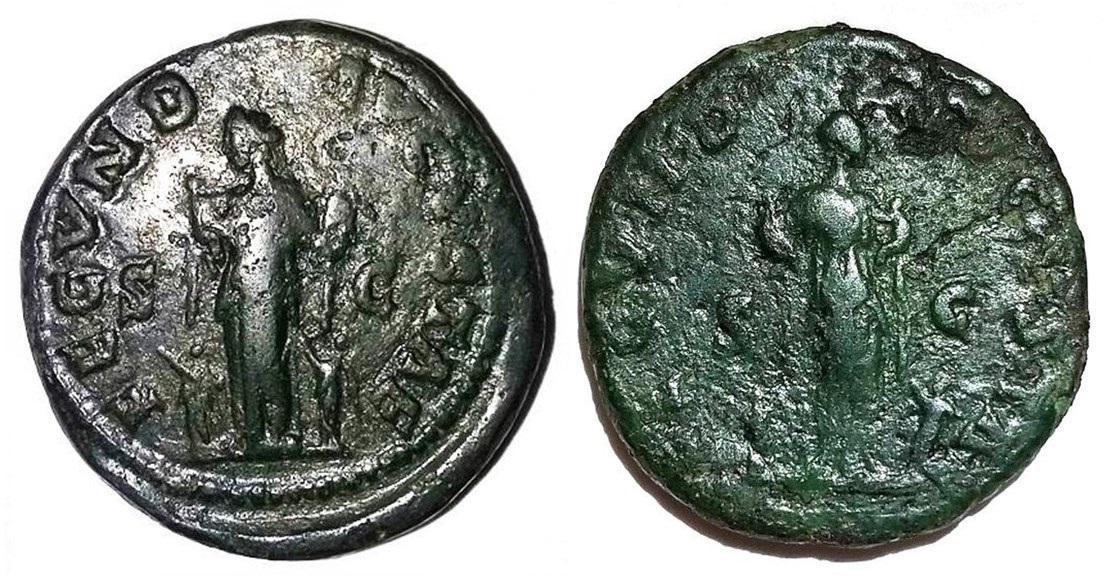 Faustina Jr FECVND AVGVSTAE middle bronze reverse types.jpg
