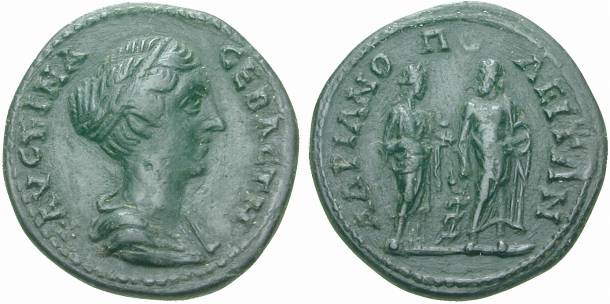Faustina Jr Hadrianopolis Hygeia and Asklepios Rauch.jpg