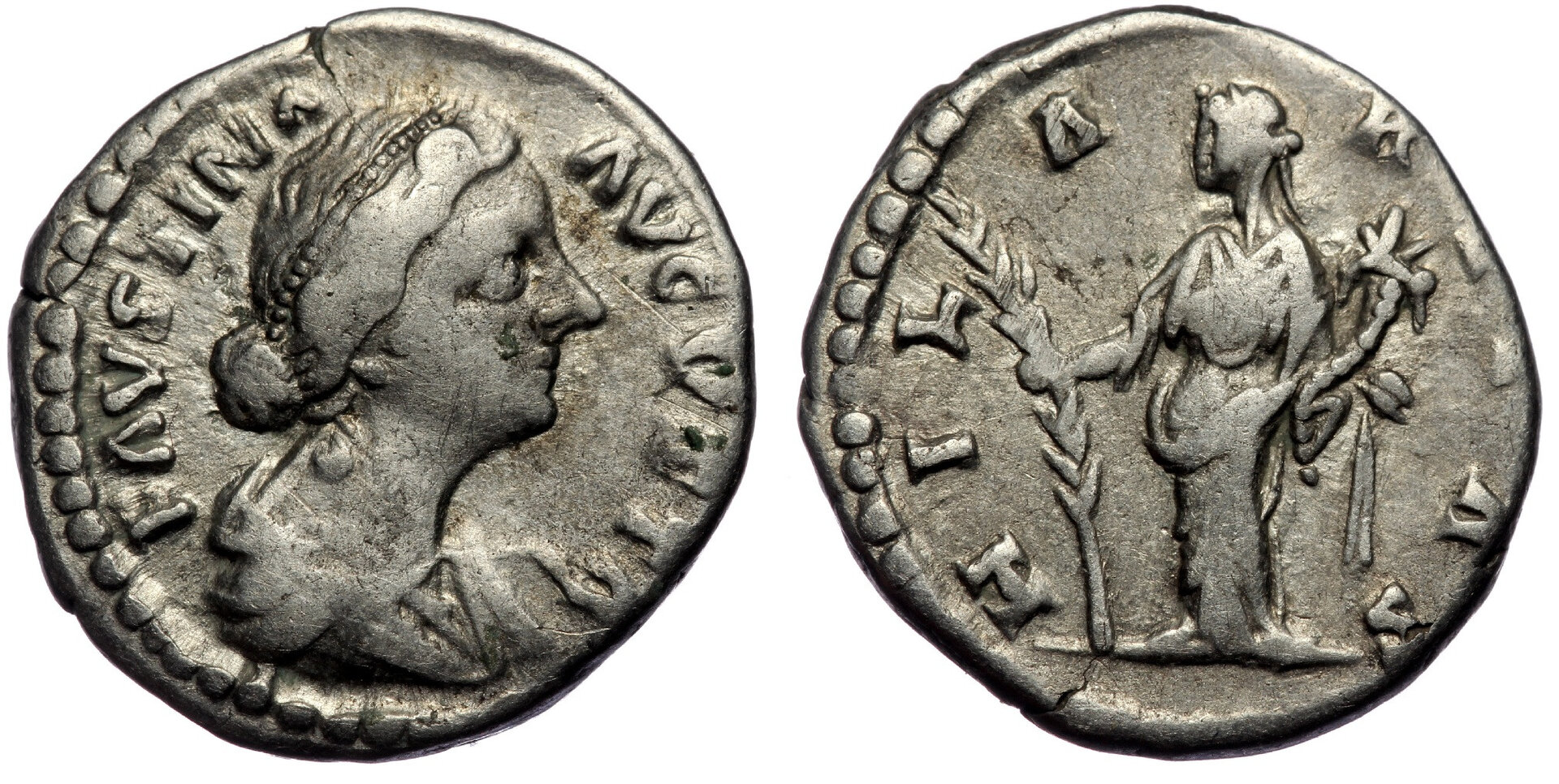 Faustina Jr HILARITAS denarius pearls.jpg