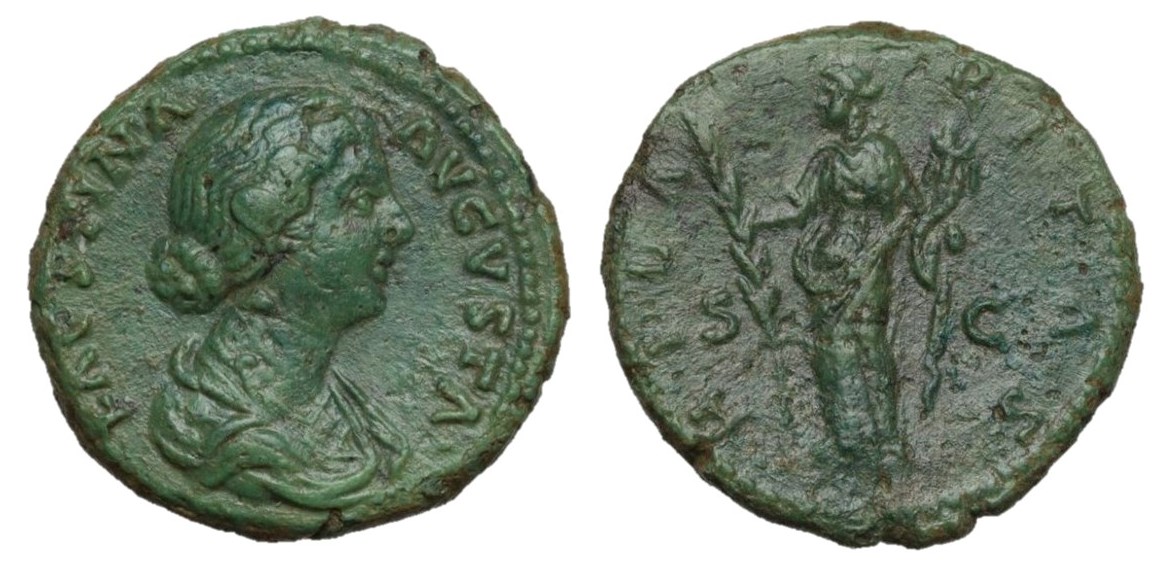 Faustina Jr Hilaritas S C As under Aurelius Artemide.jpg