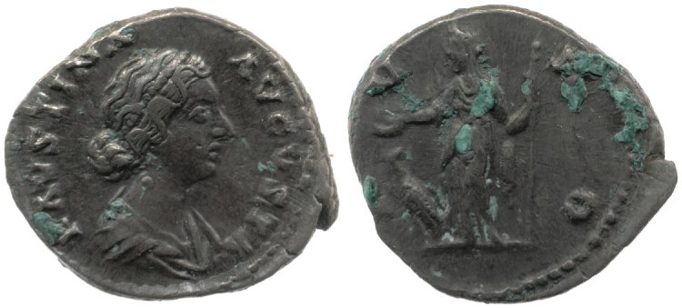 Faustina Jr ivno denarius BMC 104.jpg