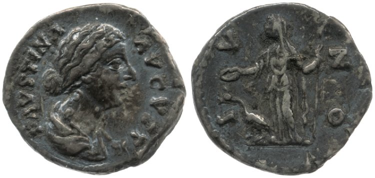 Faustina Jr ivno denarius BMC 106.jpg