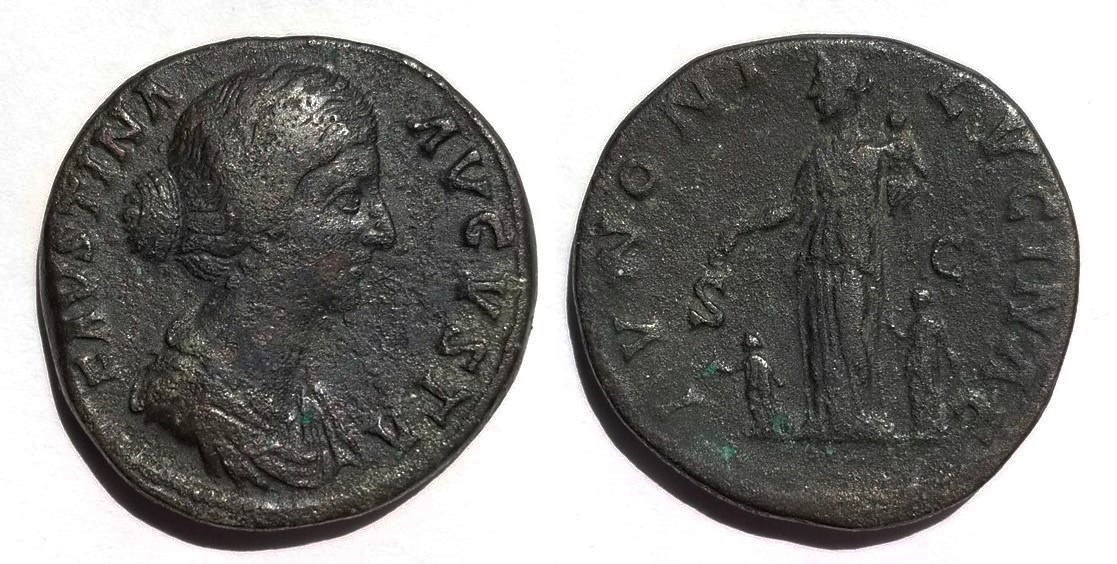 Faustina Jr IVNONI LVCINAE sestertius.jpg