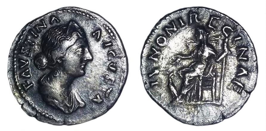Faustina Jr IVNONI REGINAE seated denarius.jpg