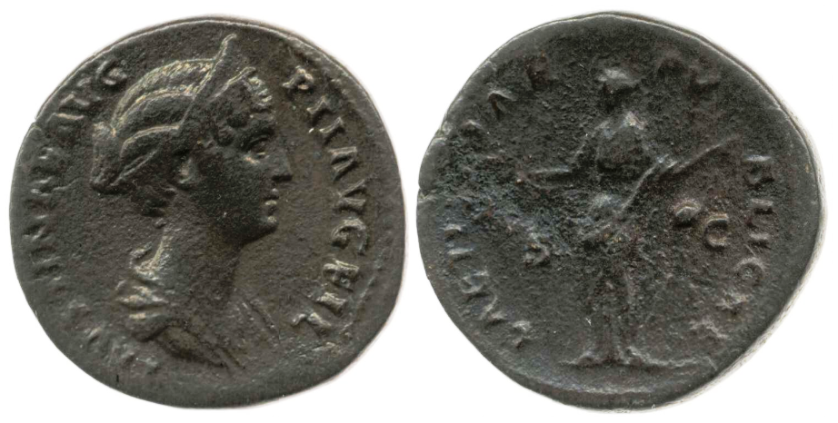 Faustina Jr LAETITIAE PVBLICAE S C Sestertius BMC.png