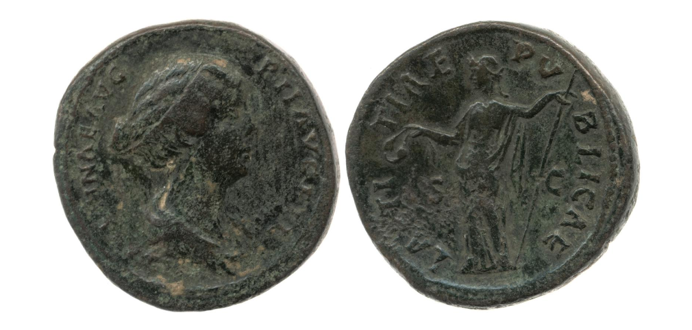 Faustina Jr LAETITIAE PVBLICAE sestertius BMC.png