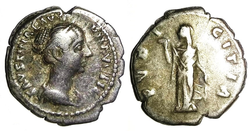 Faustina Jr PVDICITIA veil denarius.jpg