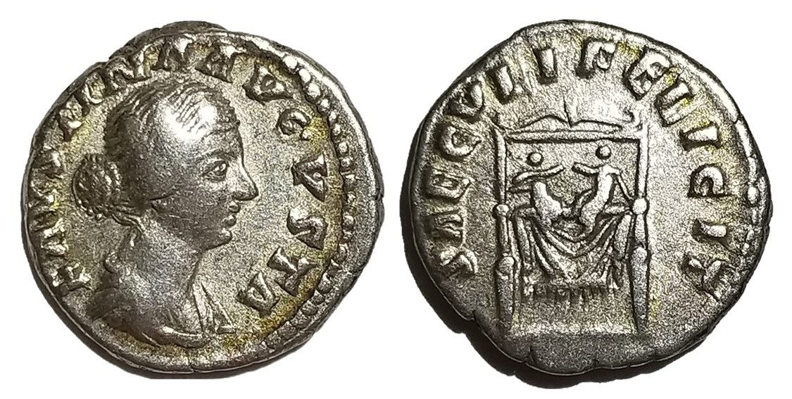 Faustina Jr SAECVLI FELICIT Denarius RIC 711.jpg