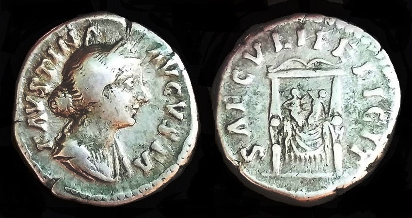 Faustina Jr SAECVLI FELICIT Denarius RIC 712.jpg