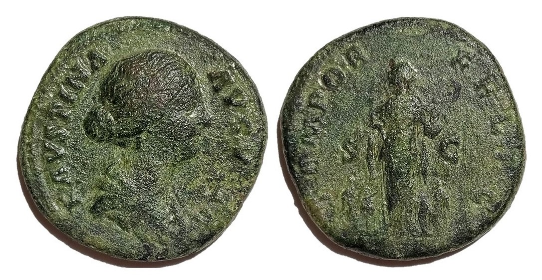 Faustina Jr TEMPOR FELIC S C Sestertius.jpg