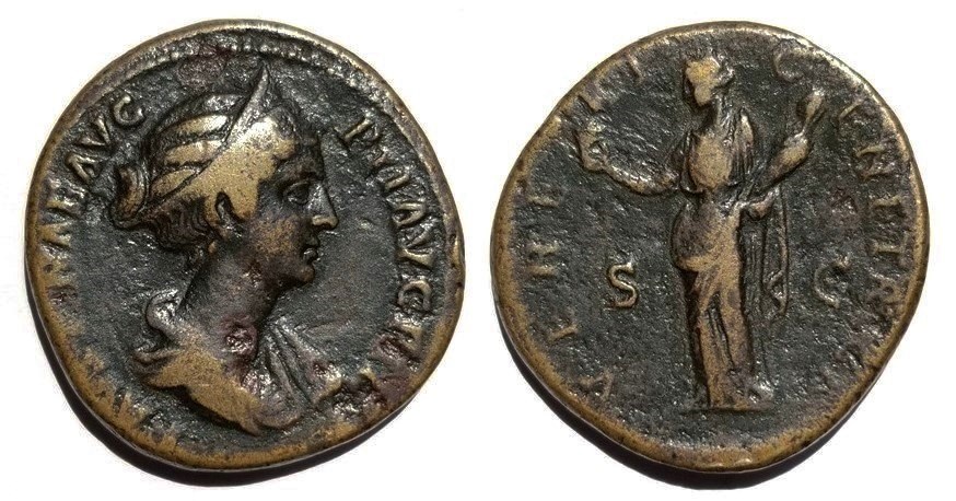 Faustina Jr VENERI GENETRICI S C Sestertius.jpg