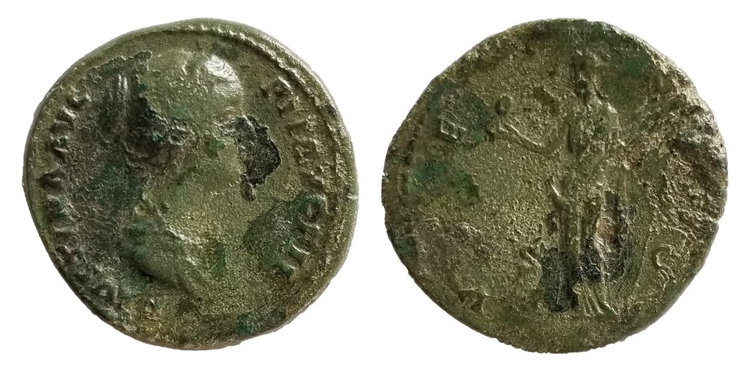 Faustina Jr VENVS and scepter Dupondius.jpg